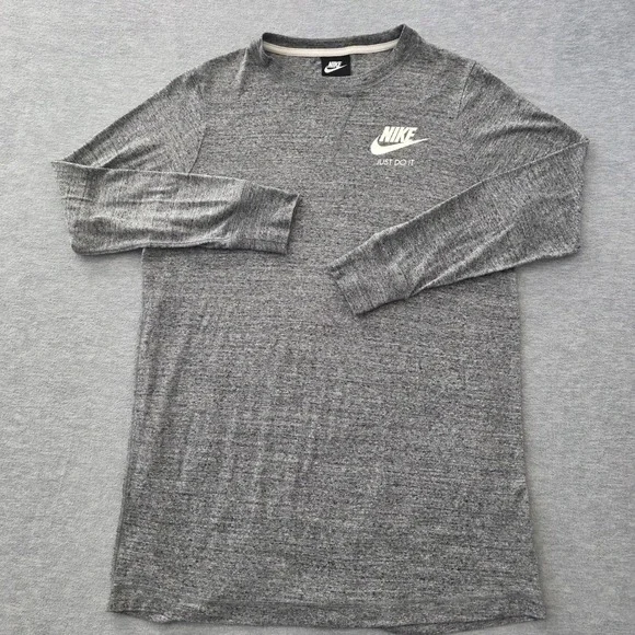 Nike Sportswear Gym Vintage Long Sleeve Shirt Grey AA2015-091 Womens Medium - Picture 2 of 10